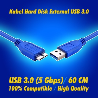 Kabel Data Hardisk HDD Eksternal Micro B to USB 3.0 1TB 2TB 4TB Garansi