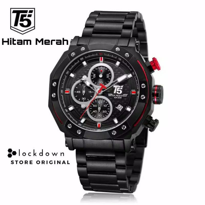 Jam Tangan T5 3631 Original, Chronograph Aktif, Stop Watch