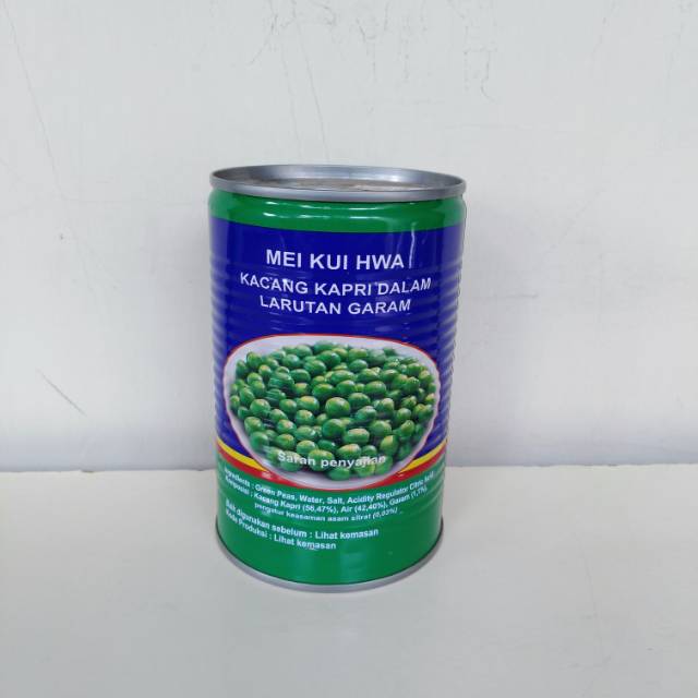 

Kacang Kapri / Green Peas Kaleng cap Mei Kui Hwa 425 gram