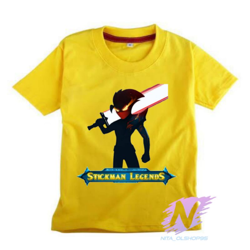 stickman lengend kaos anak kartun baju stickman mobile