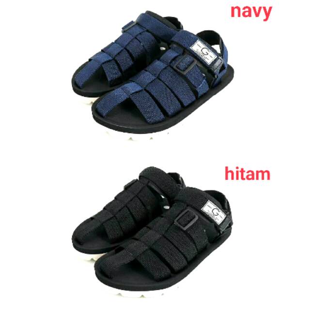 (COD)Sandal Gunung &amp; Adventure Hiking Triple Flexible Strap / Sendal Tali Pria Unisex | FQU-SGU-0001