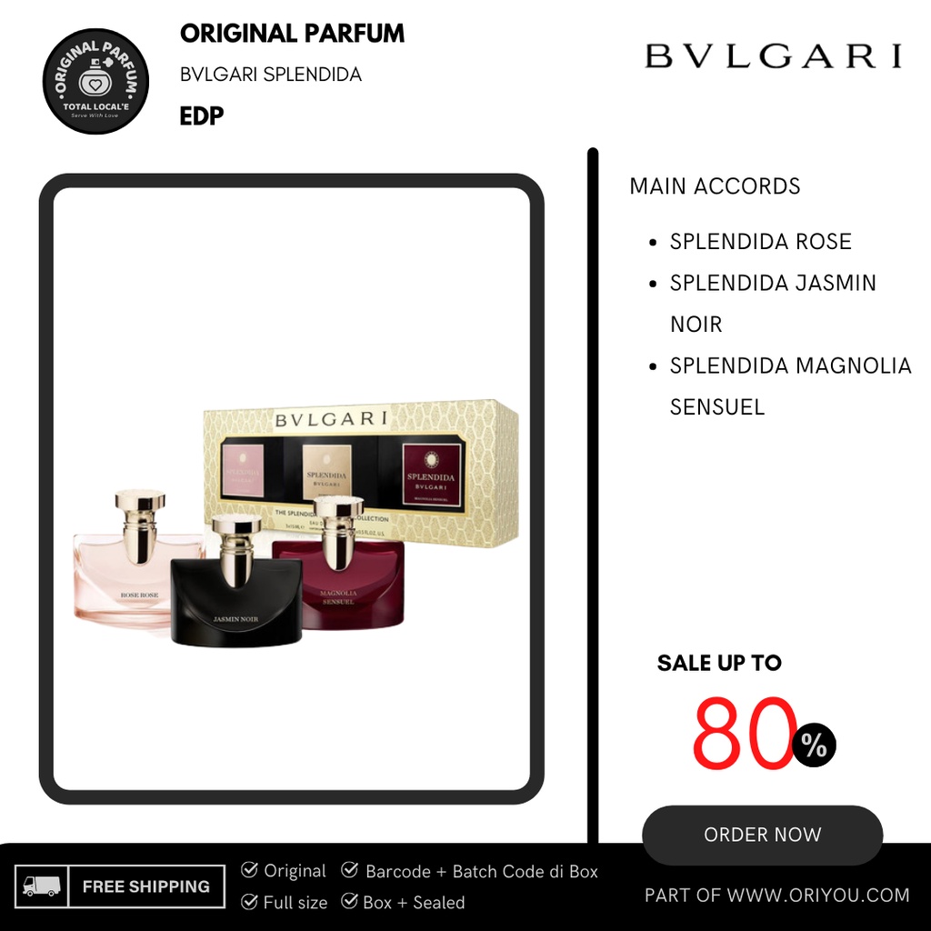 Parfum Original Bvlgari Splendida 3pc Set