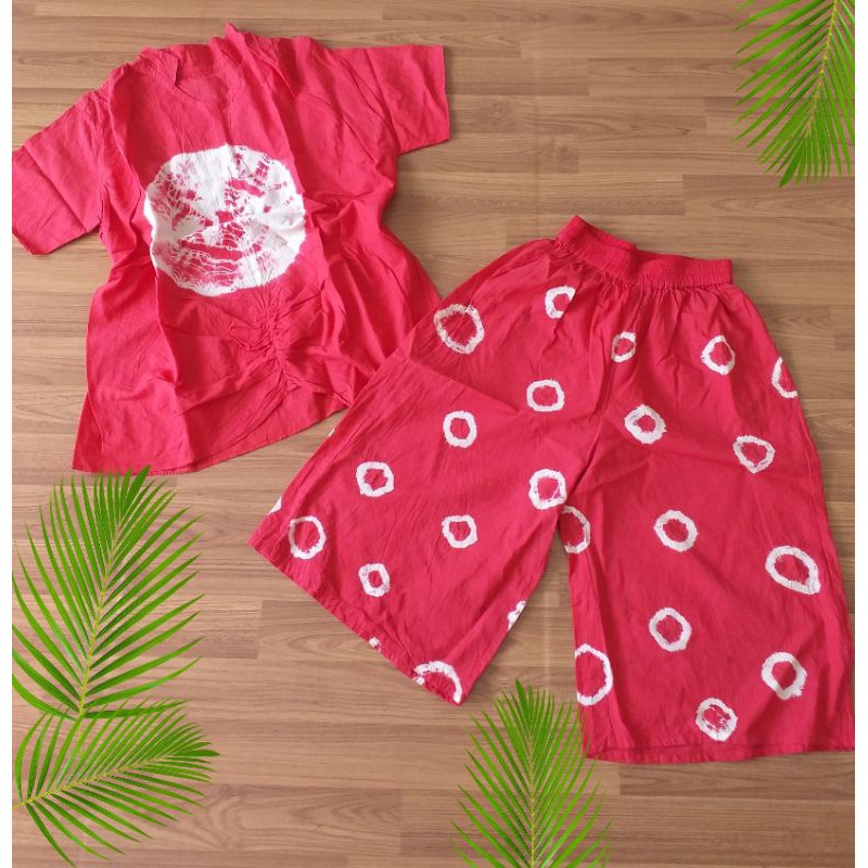 Blouse set Celana Tyedye handmade Batik Ethnic