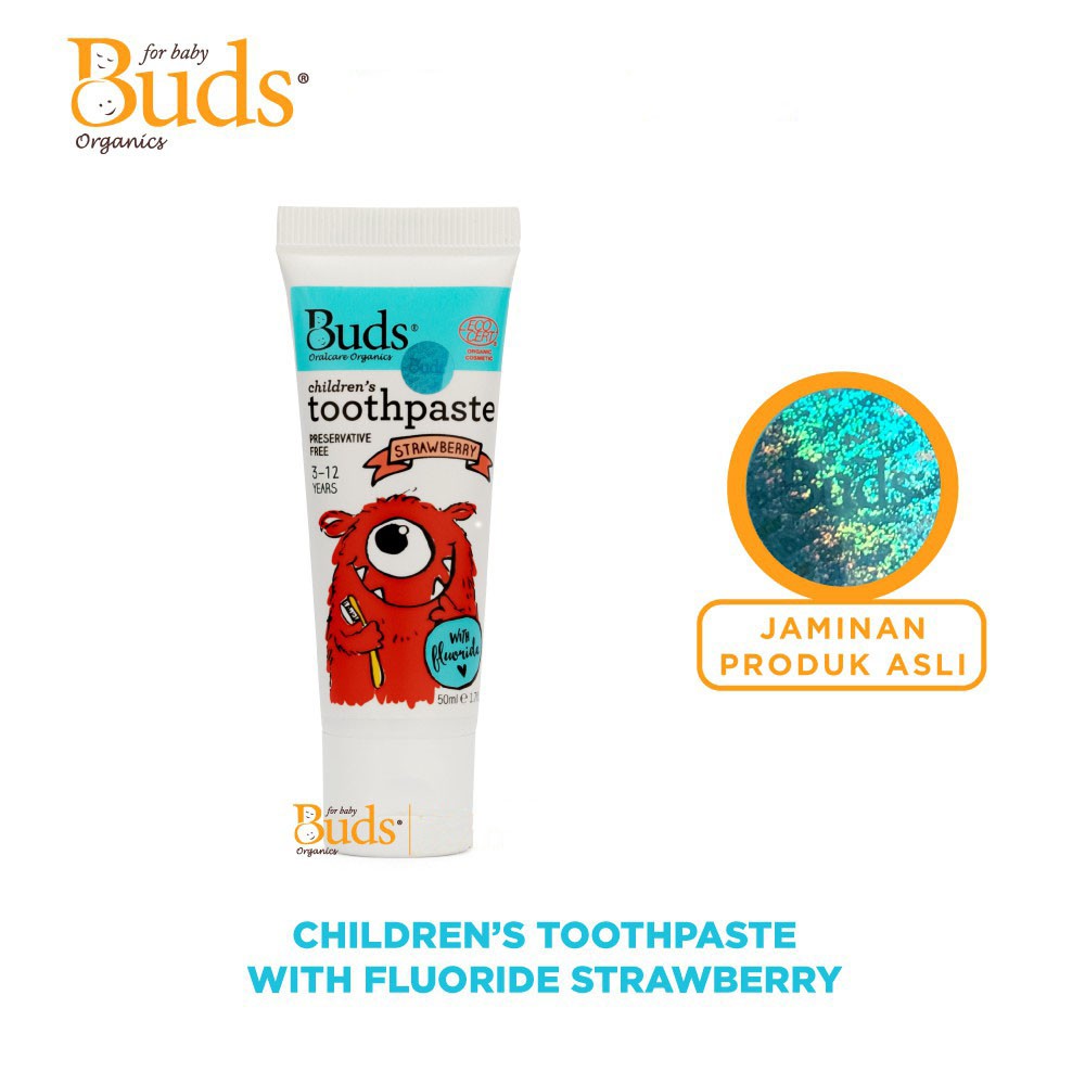 BUDS TOOTHPASTE WITH FLOURIDE / 3-12 TAHUN