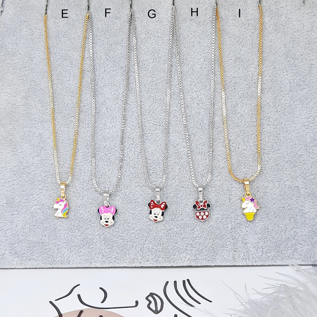 Kalung Anak Meilyn Motif Karakter Kartun Gold - BN440