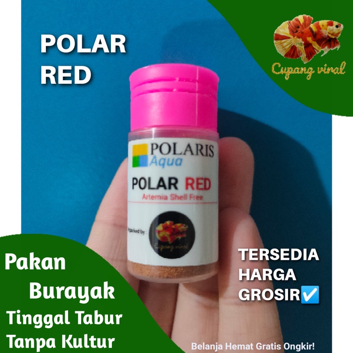 Artemia Polar Red / Artemia Tanpa Cangkang Repacked 10Gram