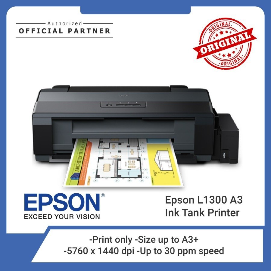 EPSON Printer L1300 A3+ Ink Tank Printer (G)