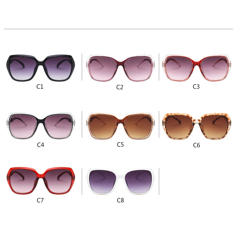 Fashion European and American retro big frame sunglasses with UV protection