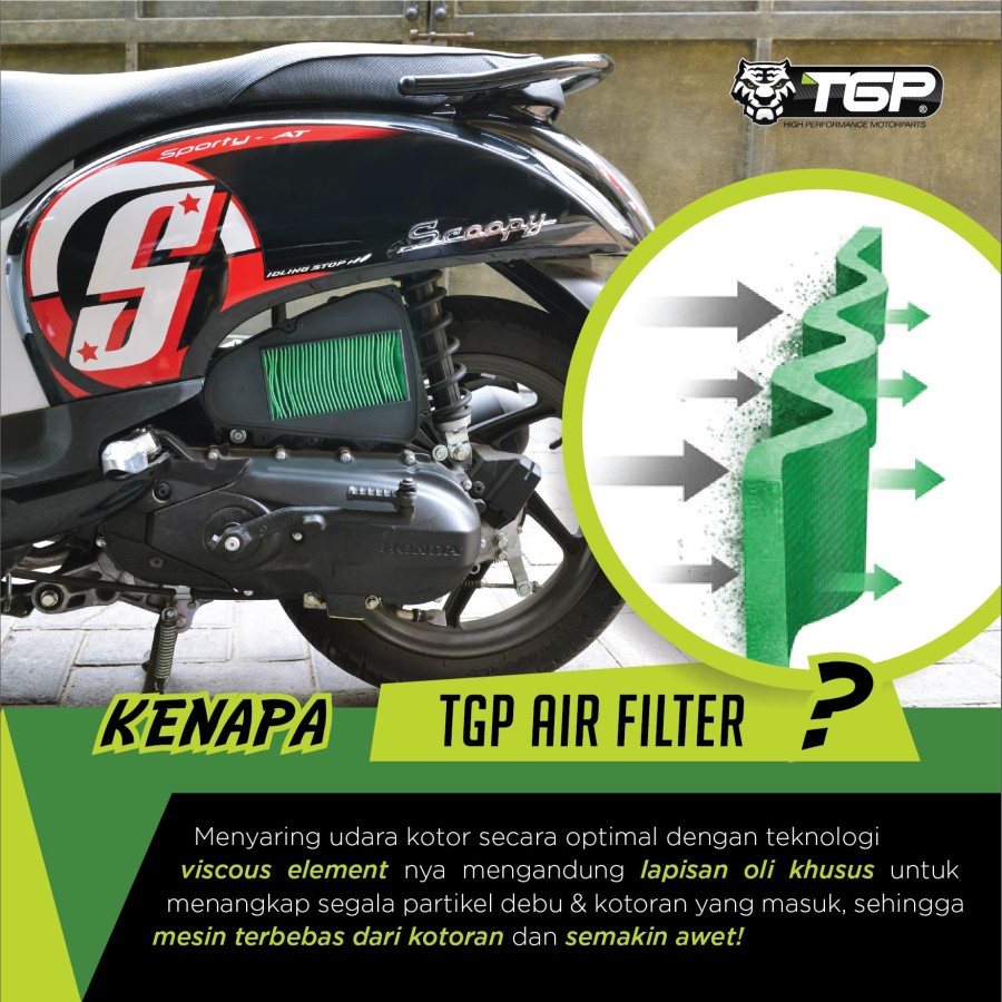 FILTER UDARA SARINGAN UDARA VARIO 125 150 2013 SAMPAI 2021 ASLI TGP