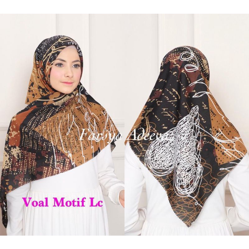 hijab koran/jilbab koran/kerudung koran/denay koran||park 1-Coretan coklat