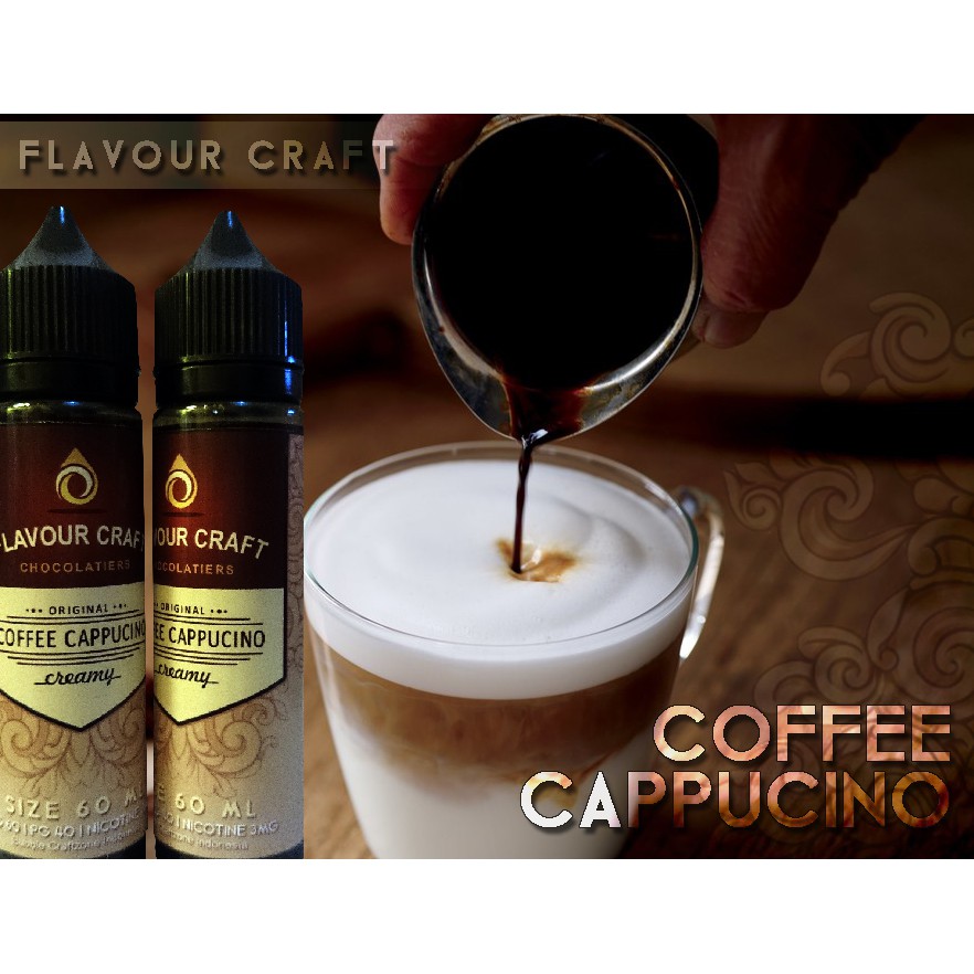 E Liquid Coffee Cappucino Flavour Craft 60ml Nic 3mg Shopee