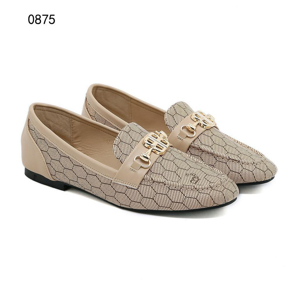 BO 0875 BB-Logo Monogram Loafers Shoes