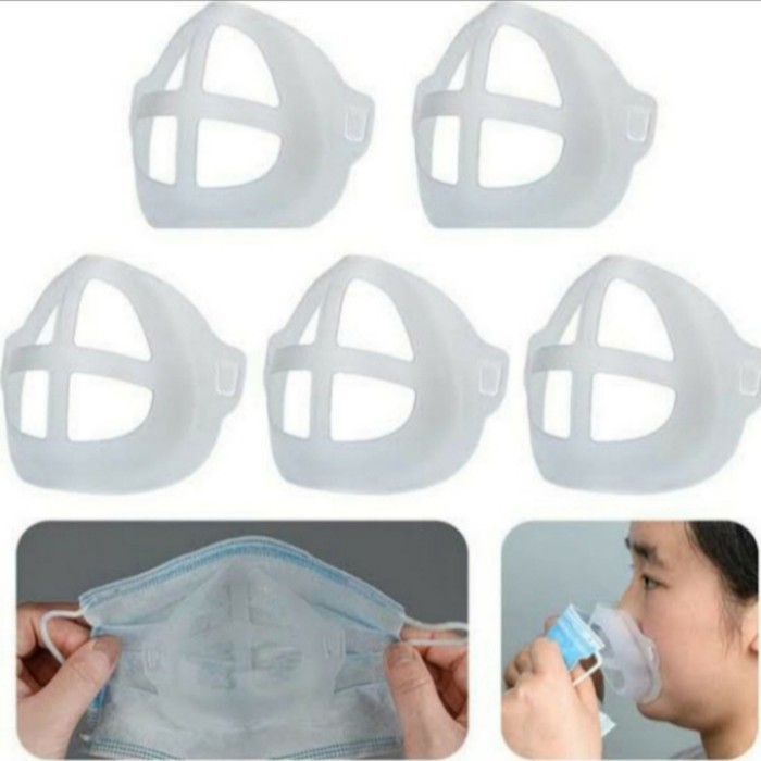 Penyangga Masker Penahan Masker dan Mulut Hidung Mask Bracket Aman Elastis Nyaman