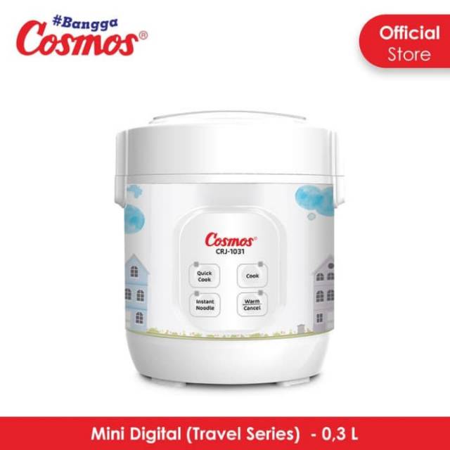 COSMOS RICE COOKER 0.3 ltr  CRJ 1031 / CRJ1031 magic com digital mini 4in1 TRAVEL SERIES