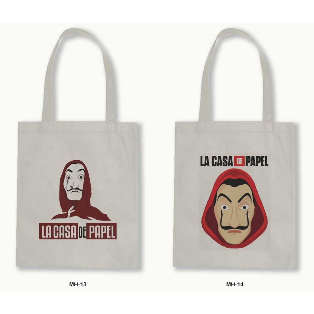 TOTE BAG BLACU 30X40-MONEY HEIST-02