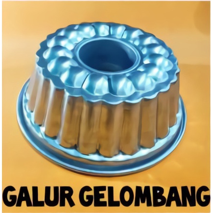 Loyang Sultan Super Tebal Marmer Tulban Bolu Sarang Semut Press Bulat Chiffon Cake Gelombang