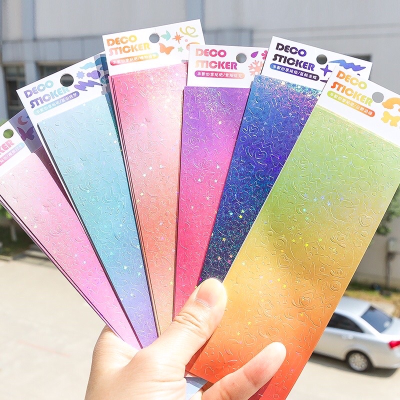 

stiker kupu-kupu bulan glitter vol.02/ stiker deco photocard binder photobook kpop/ stiker korea