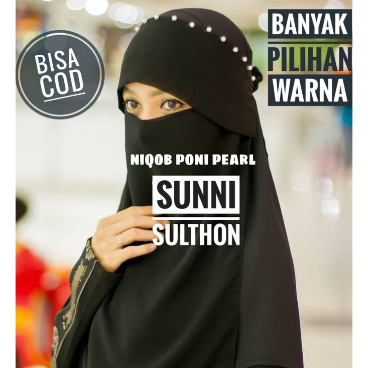 NIQAB PEARL /NIQAB MUTIARA/NIQAB MURAH/BANYAK PILIHAN WARNA/CADAR WARNA/NIQAB WARNA