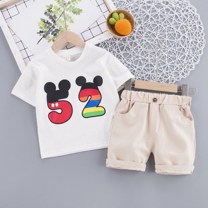 1-5thn | Setelan Tshirt + Celana (1 set) Laki-laki Bayi Anak Pakaian anak Kaos Bayi O Catalog