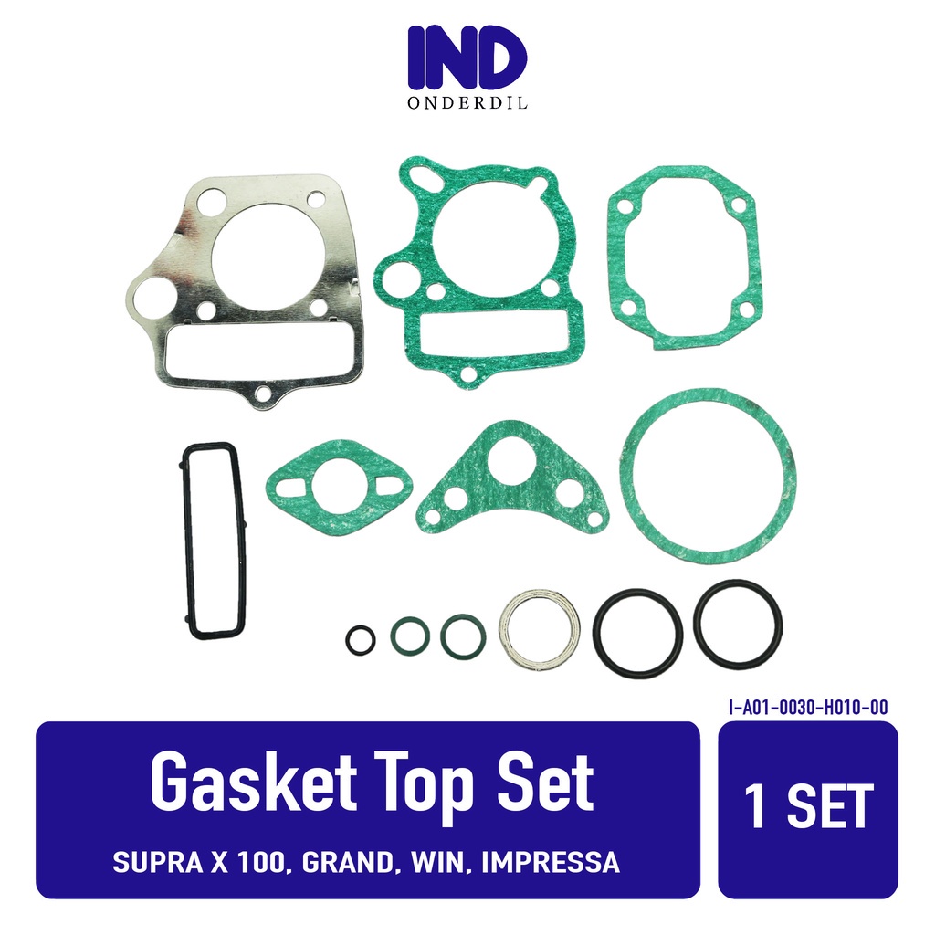 Gasket-Paking-Packing Top-Set-Topset Supra X 100 &amp;  Grand  &amp; Win &amp; Impressa