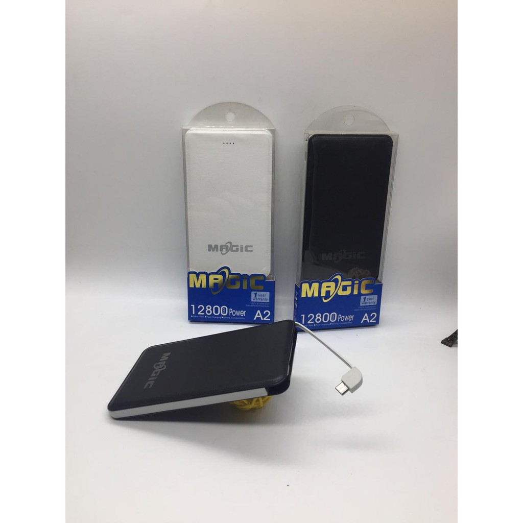 [Grosir] Powerbank Magic / Powerbank Kabel A2 12800mAh