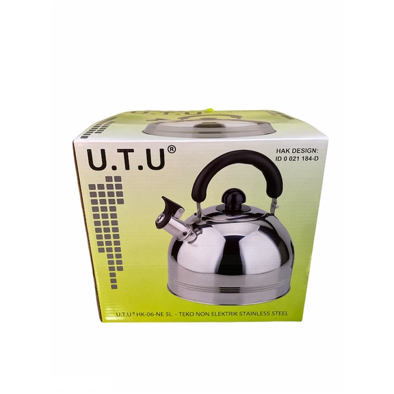 UTU Teko Whistling,Teko Siul Kettle Ceret 5 Liter Memasak Air Bahan Tebal