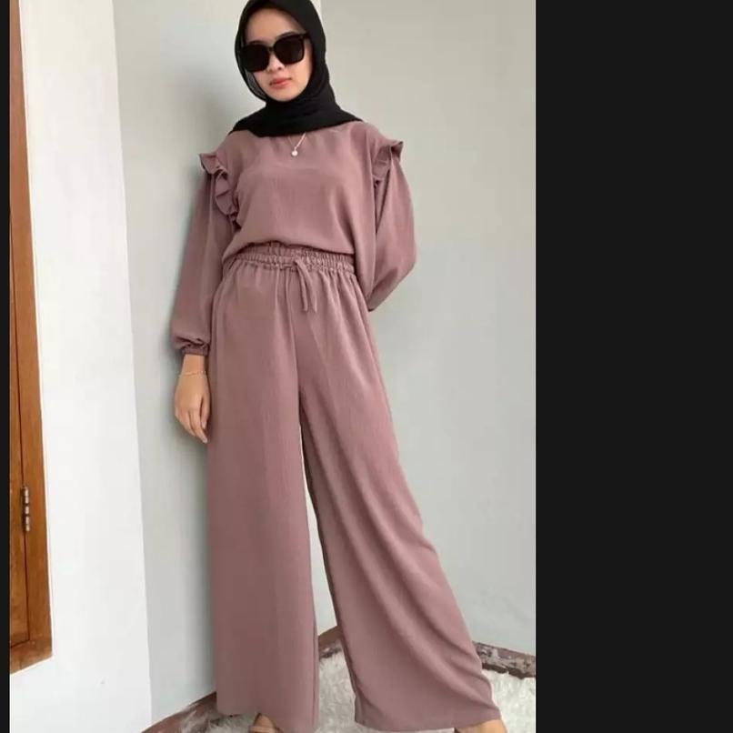 ✺ ONE SET CRINKLE | STELAN RUBY | RUBY SET RAYON CRINKLE | SETELAN KULOT CRINKEL | ONE SET CRINKLE S