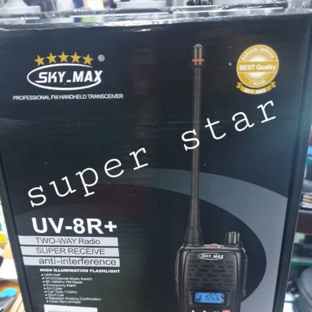 Ht sky max uv 8r plus 5watt vhf