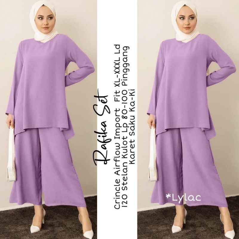 RAFIKA SET SETELAN POLOS CANTIK