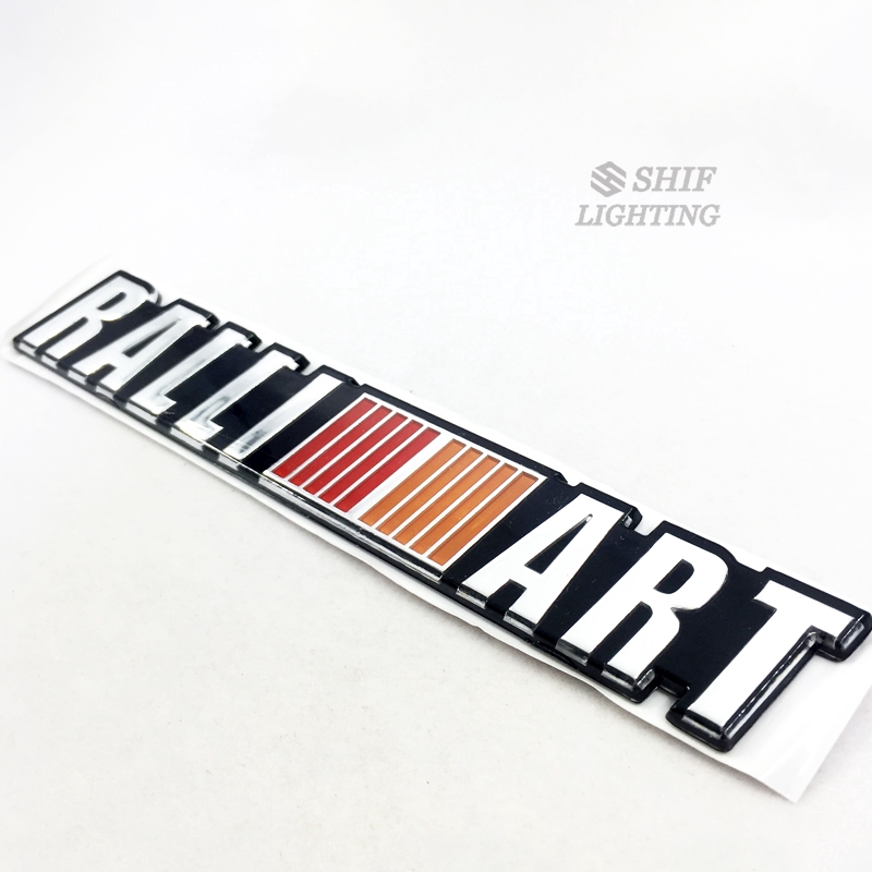 1pc Stiker Emblem Logo RALLIART Kualitas Tinggi Untuk Bagasi Belakang Mobil MITSUBISHI