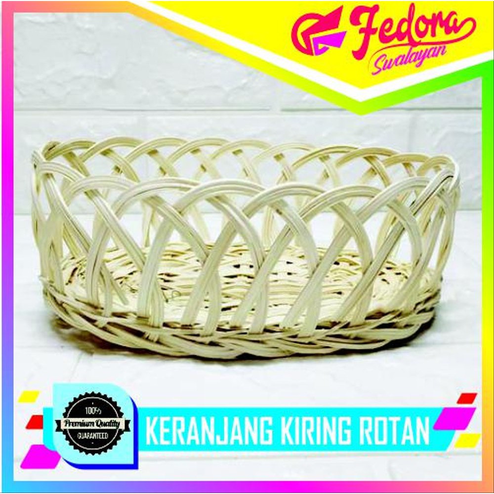 Unik KERANJANG KIRING ROTAN OVAL TEMPAT HANTARAN BUAH Murah