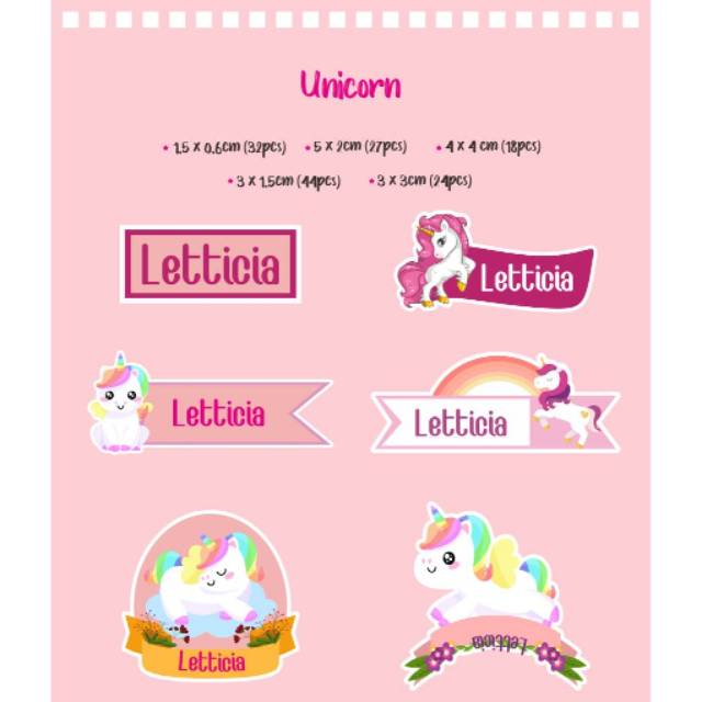 

PO STICKER NAMA ANTI AIR, 1 TEMA DAPAT 192 STICKER