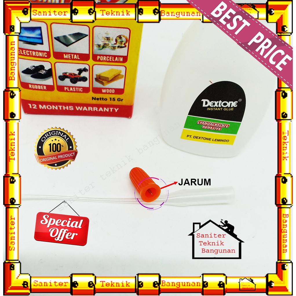 Lem Tetes Dextone instant 15 Gram-Lem Korea