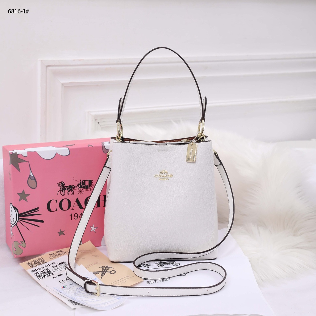 Coa Small Town Bucket Bag in Leather 6816-1