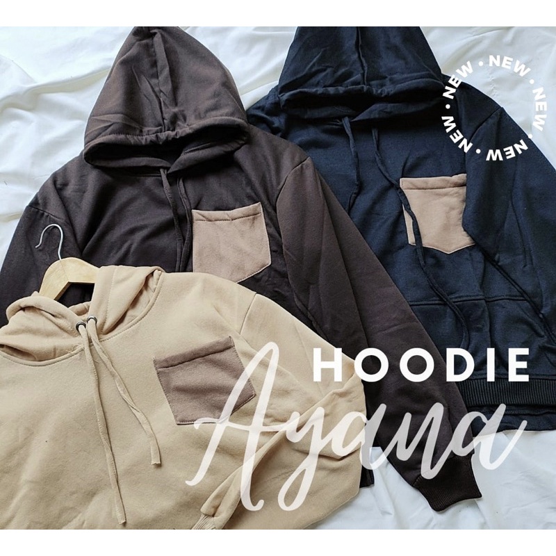 HOODIE JAKET SAKU TWO TONE // HODIE SAKU