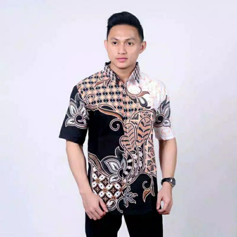 KEMEJA BATIK BAJU BATIK PRIA LEGAN PENDEK