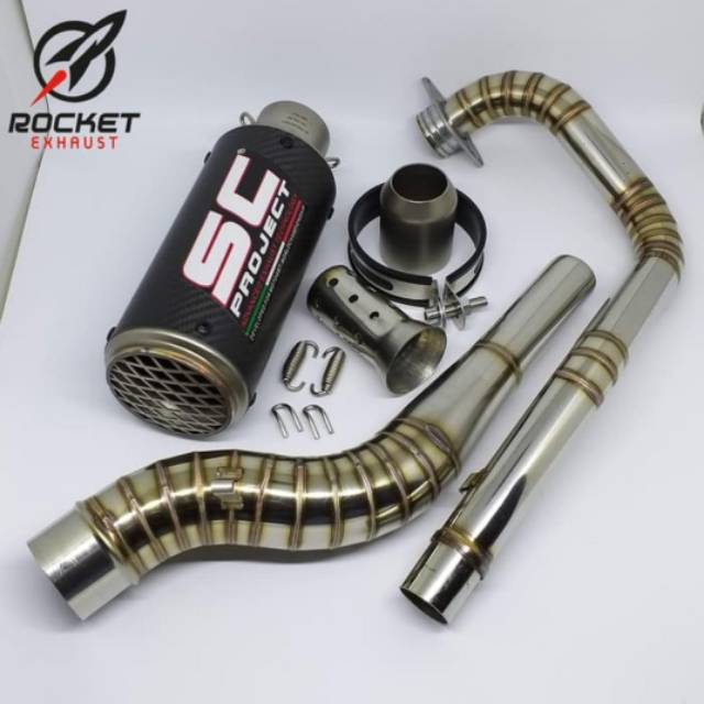 SC-Project CR-T Carbon w/ Mesh Full System R15, CBR150R, GSX-150, etc