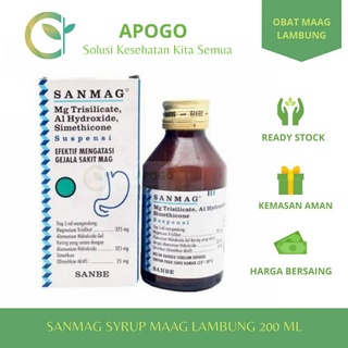 Jual Sanmag Syrup 120 Ml Asli Original / Sanmag Obat Asam Lambung Murah