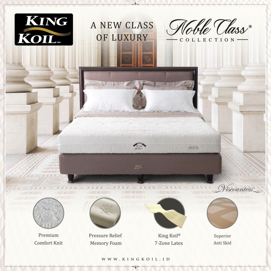 KING KOIL Kasur Springbed Viscountess