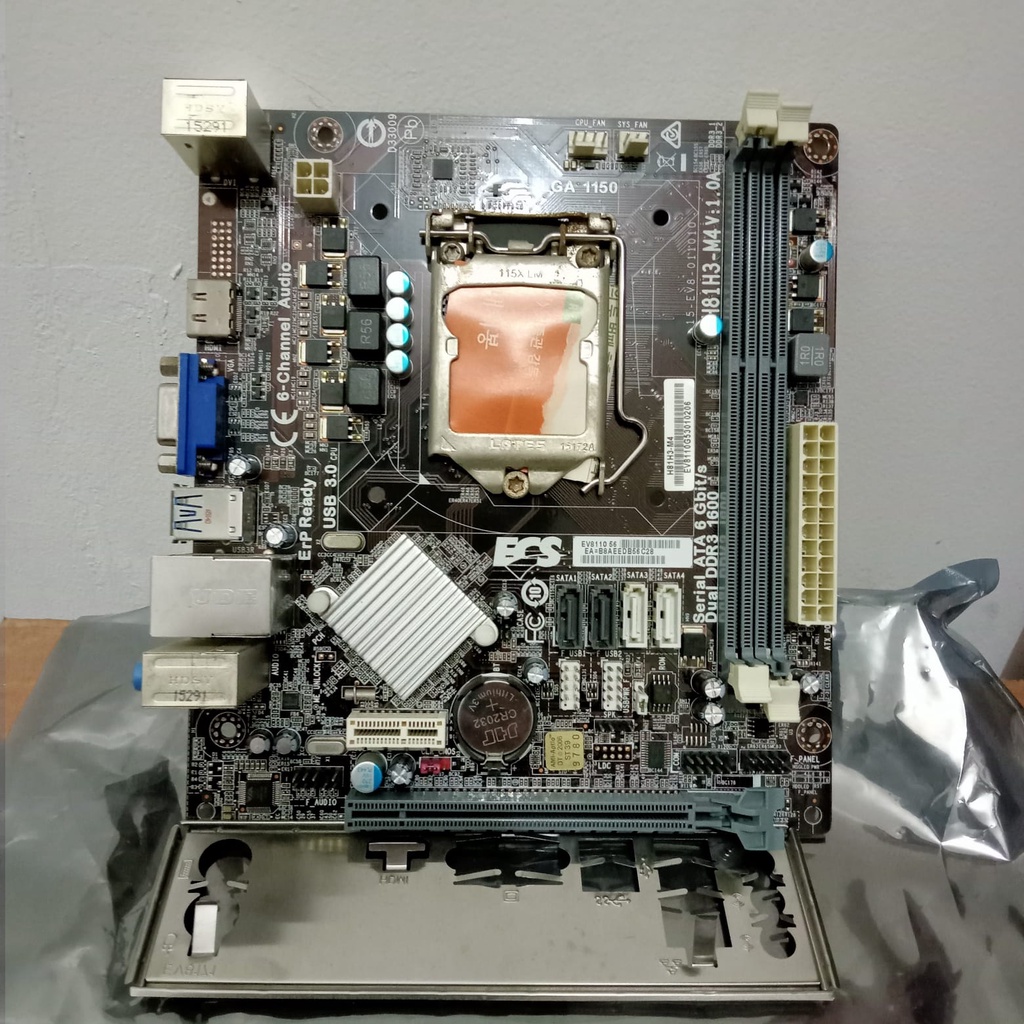 Paket Mainboard 1150 H81 DDR3 + Core i3 4150 + FAN + RAM 4GB