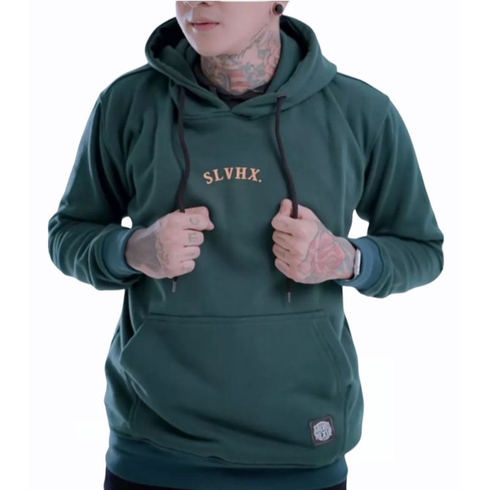 SALVIO HEXIA - SWEATER HOODIE PRIA JUMBO/BIGSIZE M - 3XL COTON PREMIUM FLEECE TEBAL