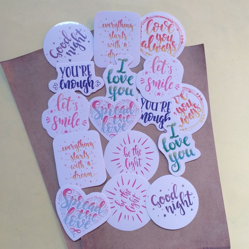 

Sticker aesthetic tumblr fullcolour die cut untuk hias bujo, case dan laptop
