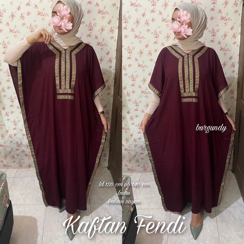 Kaftan Fendi Jumbo Daster arab dolce dlusia teby amariel asjaf