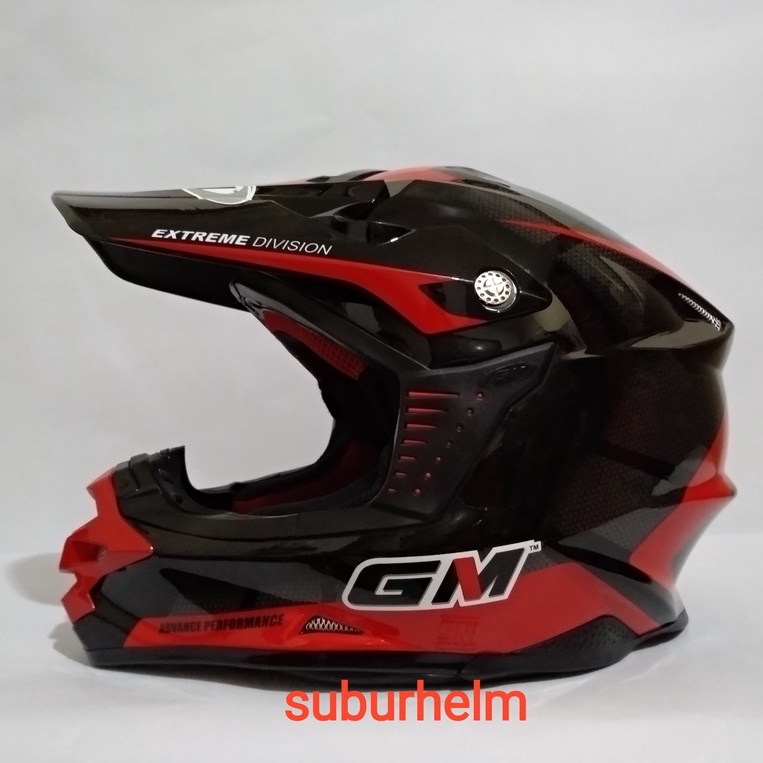 HELM  GM  SUPER CROSS   OCTAR    BLACK RED