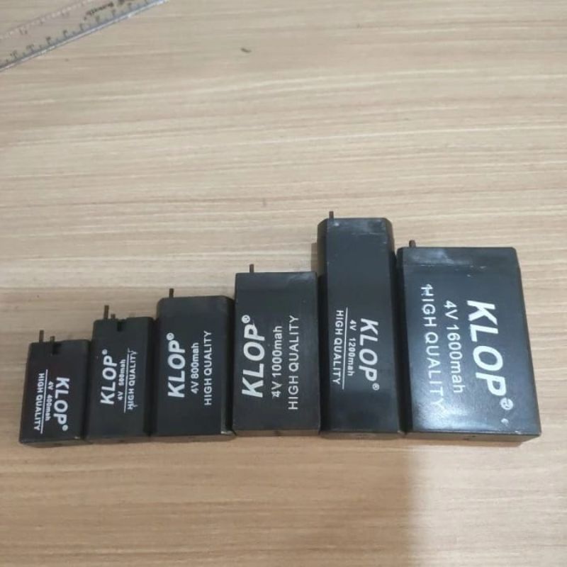 Baterai cas / aki kecil 4v 400mah,500mah 800mah,1000mah,1200mah,1600mah