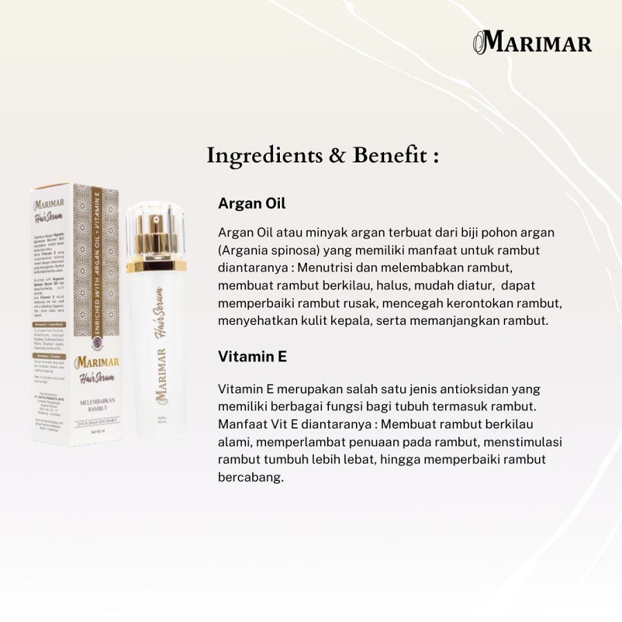 ✿ MADAME ✿ MARIMAR HAIR SERUM RAMBUT VITAMIN RAMBUT BPOM ORIGINA