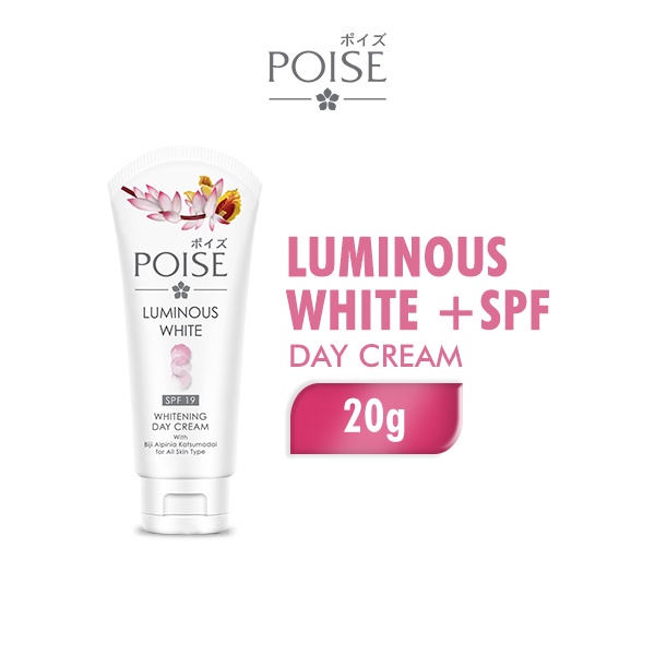 POISE Day Cream Tube LUMWhite +SPF | Day Cream LUMWhite JAR 20GR - Whitening Day Cream