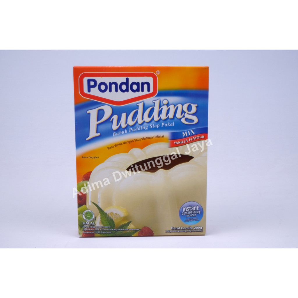 Pondan Pudding Vanilla / Pondan Puding Vanila 200 gr