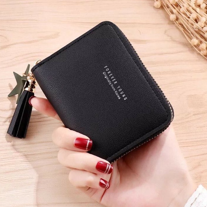 Medan Termurah KD46 Korean style Dompet reseleting trendy zahra wallet zipper mini import