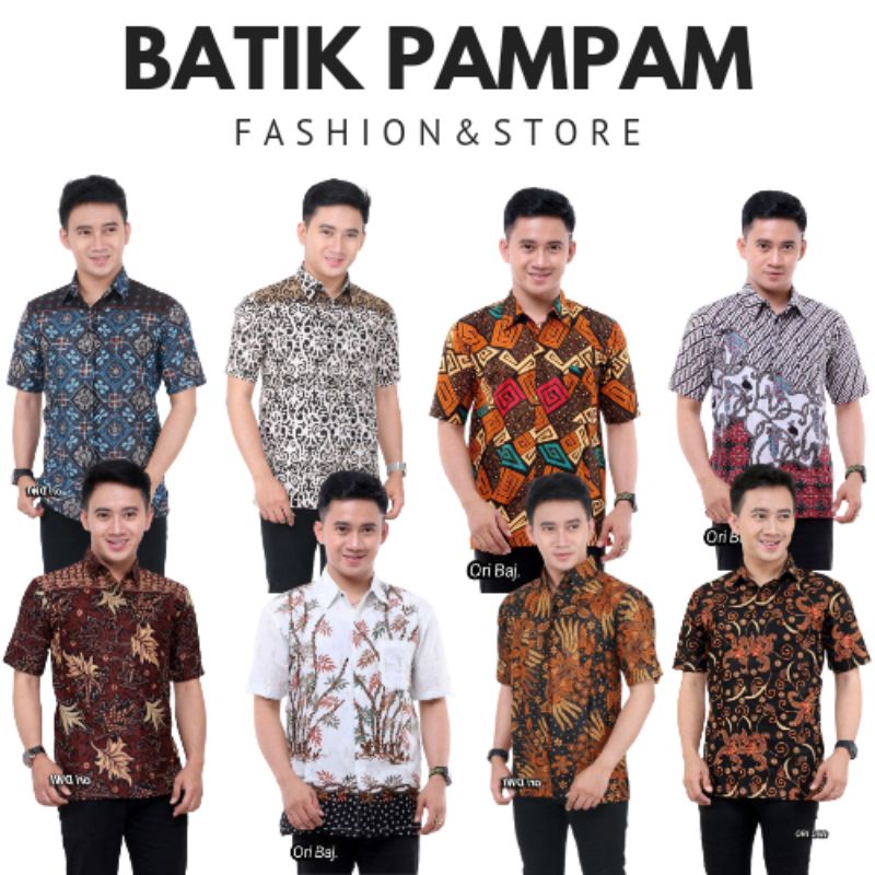 ATASAN BATIK PRIA DEWASA HEM BATIK KOMBINASI BATIK PEKALONGAN